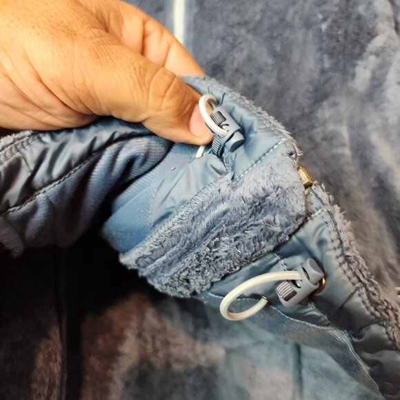 The North Face Blue Gray Osito Fuzzy Fleece Jacket Women's Size S/P Full Zip - Picture 7 of 16